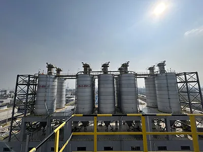 سیستم انتقال پنوماتیک PVC با ظرفیت ۴۰۰۰۰۰ تن در سال